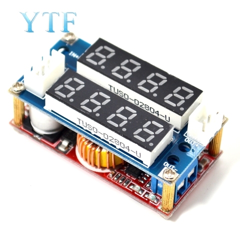2 in 1 XL4015 5A Adjustable Power CC/CV Step-down Charge Module LED Driver Voltmeter Ammeter Constant current ► Photo 1/5