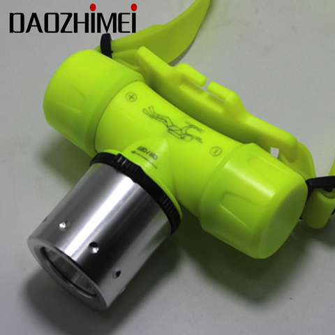 Diving Headlamp XML- T6 LED Underwater Diving Headlight 3800 Lumen 10w Dive Flashlight Head Light Torch + battery/Charger/box ► Photo 1/6