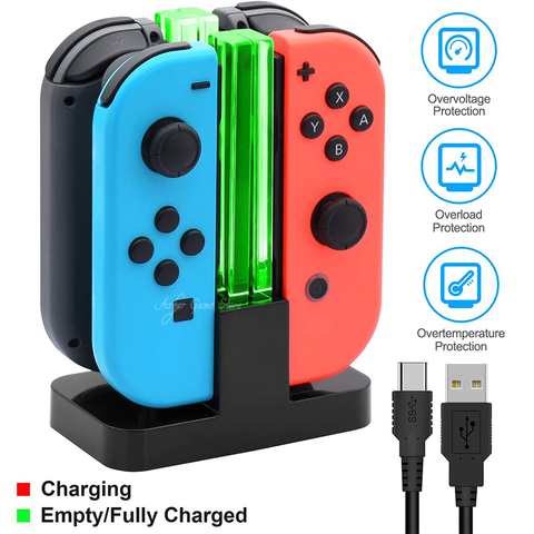 Nintend Switch Pro Controller Charger Charging Dock Portable Joycon & Switch  Pro Controller Charger For Nintendo Switch Joystick - Chargers - AliExpress