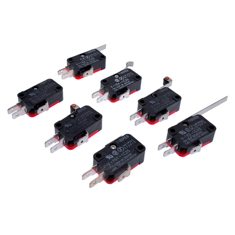 10pcs Mini limit switch travel switch roller arc lever snap action push microswitches 125V NO NC ► Photo 1/6