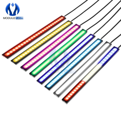 5Pcs For Auto Car Vehicle Ultra Bright COB DRL LED Daytime Running Light Red Blue Pink Green Warm Cold Cool Waterproof Lights ► Photo 1/6