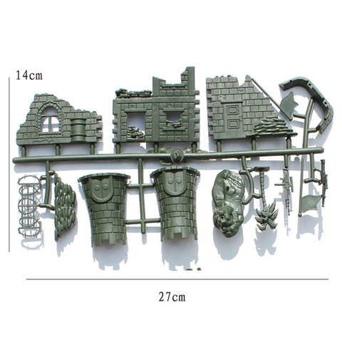 Plastic  Base Set Solider Accessories  Bulding Sand Scene Models ► Photo 1/6