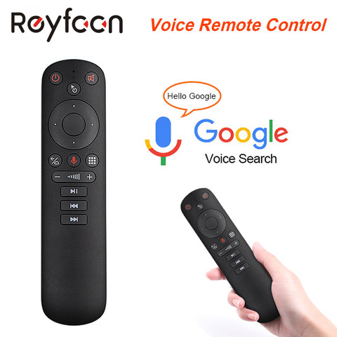 G50S Voice Control Air Mouse with Gyro Sensing Mini Wireless Smart Remote Backlit For Android tv box PC ► Photo 1/6