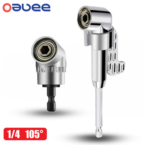 Oauee105 Angle Screwdriver Set Socket Holder Adapter Adjustable Bits Drill Bit Angle Screw Driver Tool 1/4'' Hex Bit Socket ► Photo 1/6