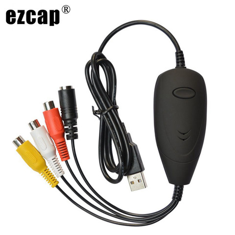Original EZCAP USB Video Grabber Audio,VHS to DVD Converter Maker,Capture Analog video from VHS,8MM,Video Camera to PC,Win10 ► Photo 1/6