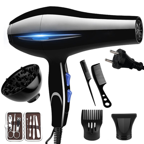 Buy Online 2200w Powerful Professional Hair Dryer 5 Gear Tools Dryer Negative Ion Hair Dryers Electric Blow Dryer Hot Cold Air Blower Fan Alitools