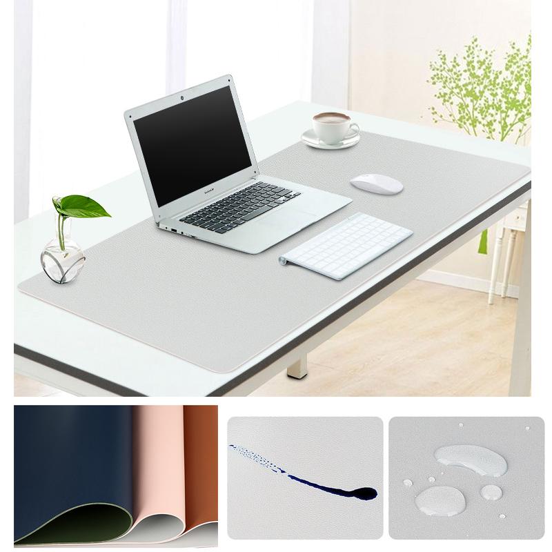 Large Leather Computer Desk Mat Anti-Slip Table Game Keyboard Mouse Laptop Pad 