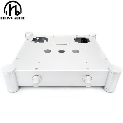 Hifivv audio Aluminum case Chassis power Amplifier EL34 kt88 Aluminum case Chassis heat dissipation aluminum amplifier chassis ► Photo 1/6