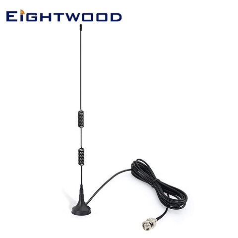 Eightwood VHF UHF Ham Radio Police Scanner Antenna BNC Male Compatible with Uniden Bearcat Whistler Radio Shack Police Scanner ► Photo 1/6