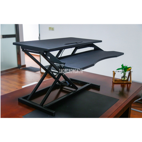 SZ-B08-1 Office Computer Standing Lifting Table Multi-Gear Household Study Room Stand Up Notebook Desktop Computer Folding Desk ► Photo 1/5