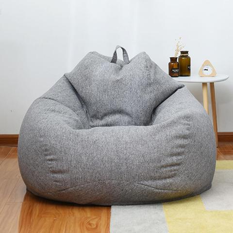 Lazy Sofa Cover Bean Bag Lounger Chair Sofa Seat Living Room Furniture Without Filler Beanbag Sofa Bed Pouf Puff Couch Tatami ► Photo 1/6