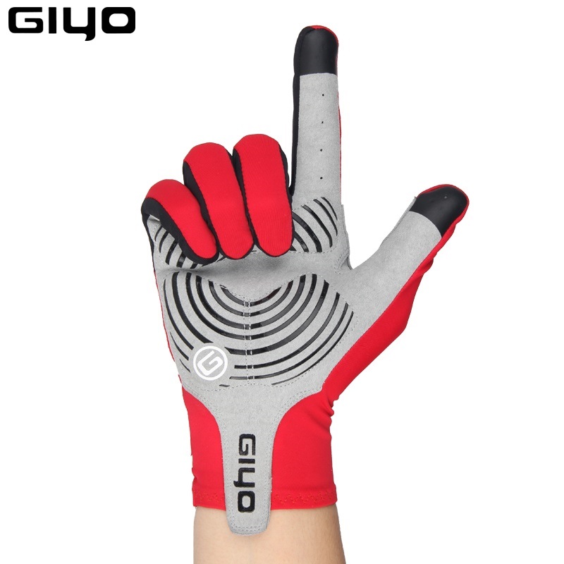 Touch Screen Full Finger Gloves Anti-Slip Gel Pad Bicycle Sports Cycling Bike 