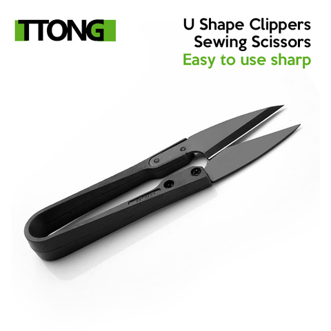 1 pcs U Shape Clippers Trimming Sewing Scissors Nippers Sewing Embroidery craft Scissors Tailor tijeras de costura mini scissors ► Photo 1/6