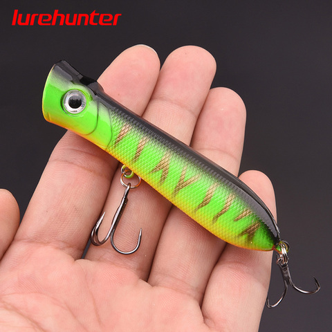 1Pcs 8cm 11g 6# Hooks Pesca Artificial Bait Peche Fishing Tackle Top Water Popper Lure Fishing Wobbler Crankbait ► Photo 1/6