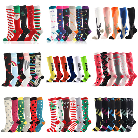 Men Women Compression Socks Fit For Sports Compression Socks For Anti Fatigue Pain Relief Knee Prevent Varicose Veins Socks ► Photo 1/6