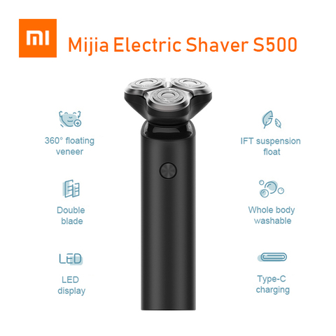 Original Xiaomi Mijia Electric Shaver Flex Razor Head 3 Dry Wet Shaving Washable Main-Sub Dual Blade Turbo+ Mode Comfy Clean ► Photo 1/5