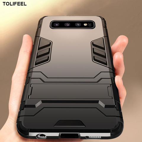 Case For Samsung Galaxy S10E S10 Plus Silicone Cover Anti-Knock Hard PC Robot Armor Slim Back Cases For Samsung S10 Lite Coque ► Photo 1/6