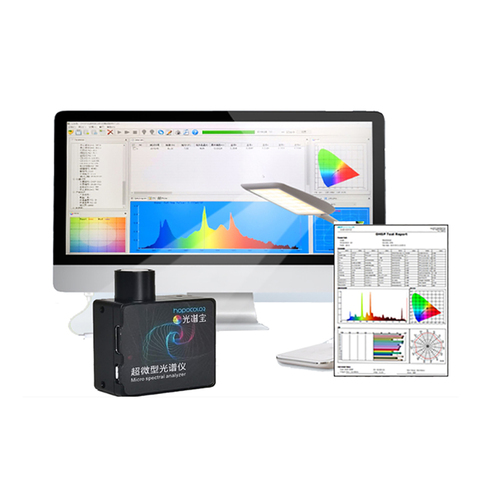 Hopoocolor Mini Spectrometer Handheld CCT CRI Meter for spectral illuminance meter  HPCS300 ► Photo 1/6