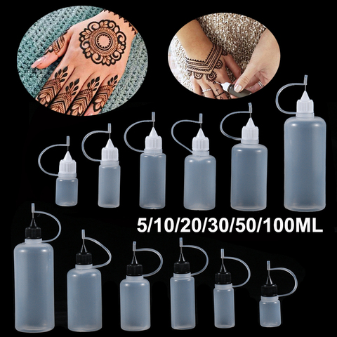 5pcs/set Needle Tip Glue Applicator Bottle for Paper Quilling DIY Scrapbooking Paper Craft Tool 5/10/20/30/50/100ML Available ► Photo 1/1