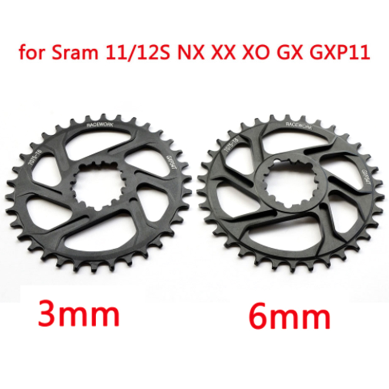 GXP 3mm 32/34/36/38T Narrow Wide Chainring MTB Bike Sprocket AL7075 Direct Mount