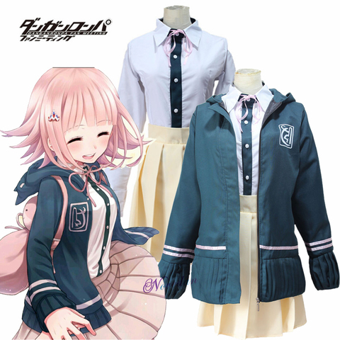 Buy Online Chiaki Nanami Cosplay Costume Danganronpa 2 Cosplay School Uniform Japanese Anime Cosplay Halloween Costume For Women Girls Alitools