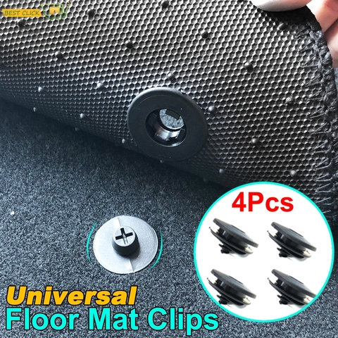 4 Sets of Car Fastener Universal Floor Mat Clips Carpet Fixing Clamps Buckles For VW Nissan Peugeot Subaru Toyota Honda Mazda ► Photo 1/6