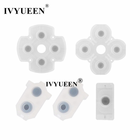 IVYUEEN Silicone Conductive Rubber for PlayStation DualShock 4 PS4 Pro Slim Controller V2 Adhesive Button Pad Keypad Accessories ► Photo 1/6