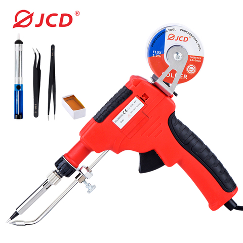 JCD Electric Soldering Iron Gun 220V 80W Manual Tin-feeding Welding Solder Repair Gun Comes With 50G Lead-free Tin High Quality ► Photo 1/1