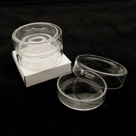 5pcs 60mm Borosilicate glass Petri culture dish For Chemistry Laboratory Bacterial Yeast ► Photo 1/5