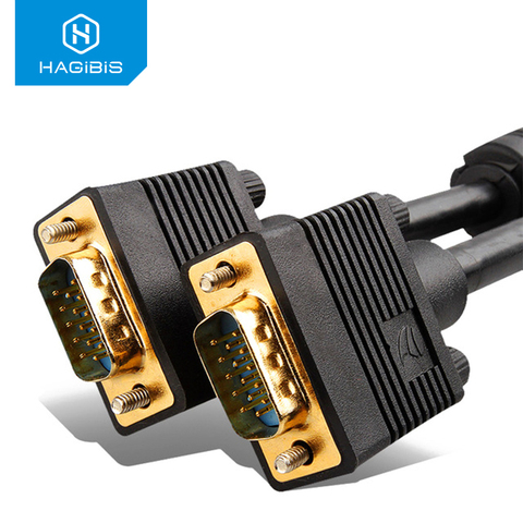 Hagibis  VGA Cable 1080P Male to Male Cable Converter video Braided Shielding 1m 2m 5m 8m 10m for HDTV PC TV  Projector Monitor ► Photo 1/6