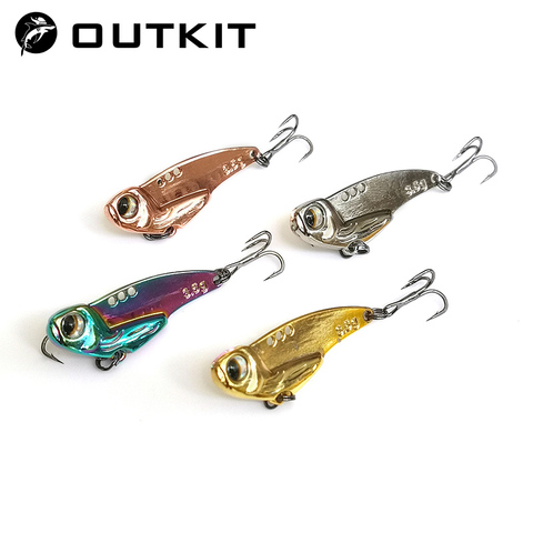 1Pcs 3.5g 5g Metal VIB Lures 3D Eyes vivid Vibrations Spoon Lure Fishing bait Bass Artificial Hard Bait Crankbait Tackle ► Photo 1/6