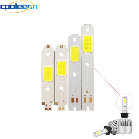 4pcs/lot S2 Car Headlight COB Chip LED Light Source for DIY S2 Auto Headlamp H1 H3 H7 H4 High Low Beam Bulb 6500K White COB Lamp ► Photo 1/6