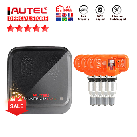 Autel MX-Sensor 433 MHz 315MHz Universal Programmable TPMS Sensor Specially Built In Tire Pressure Sensor Work with TPMS PAD ► Photo 1/6