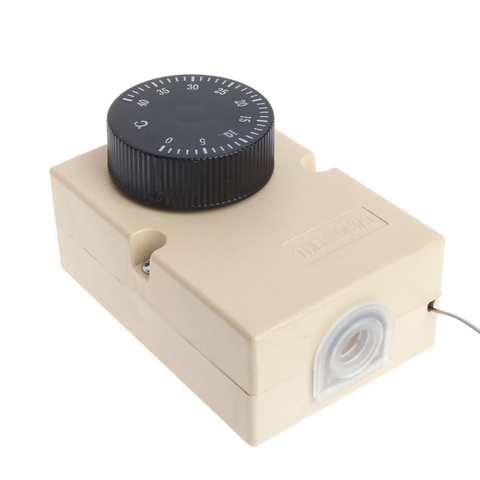 AC220V 0-40 Celsius Temperature Switch Capillary Thermostat Controller w waterproof box L69A ► Photo 1/5