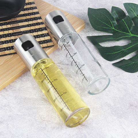 100ML Leakproof stainless steel olive oil sprayer oil spray bottle kitchen seasoning soy sauce barbecue bottle LU9281517 ► Photo 1/6