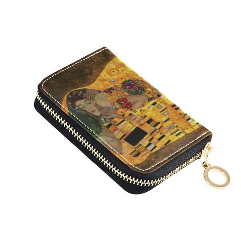 The Kiss by Gustav Klimt Women Card Holder Wallet Leather Female Card Case 9 Bits + 2 Big Position Zipper Card Wallet Card Bag ► Photo 1/6