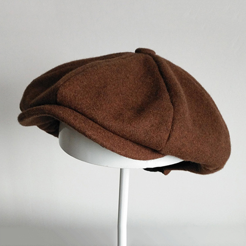 Brand Wool Newsboy Caps Men Flat Caps Women Coffee British Gatsby Cap Autumn Winter Wool Hats Top Grade Beret DROPSHIPPING BLM67 ► Photo 1/6