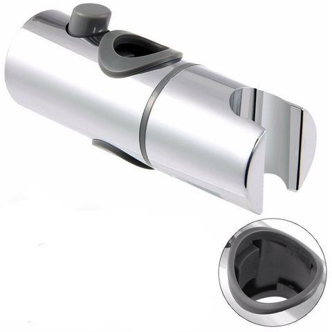 25MM Universal Hand Shower Rail Head Slider Holder Bracket Holder Slider Clamp Bathroom ABS Adjustable Rail Slider 19-25mm Hot ► Photo 1/6