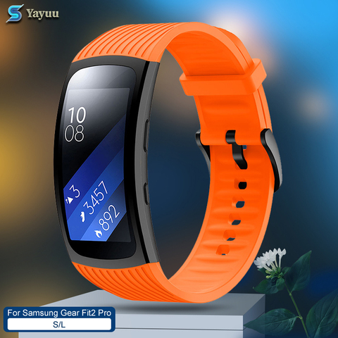 YAYUU L/S Silicon Replacement Wristband For Samsung Gear Fit2 Pro Strap Silicone Strap For Gear Fit 2 SM-R360/R365 Watch Wrist ► Photo 1/6