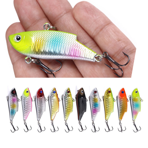 YUCONG 1Pcs Fishing Lure 5.5cm-10g Sinking Crankbait Vibration Lure Sea Bass Pike Bait Hard Wobbler VIB Jerkbait Vibe Lipless ► Photo 1/5