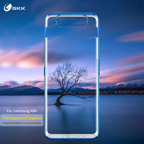 GKK Luxury Transparent Plating Case For Samsung Galaxy A80 Case 360 Full Protection Perfect fit Cover For Samsung A80 case funda ► Photo 1/6