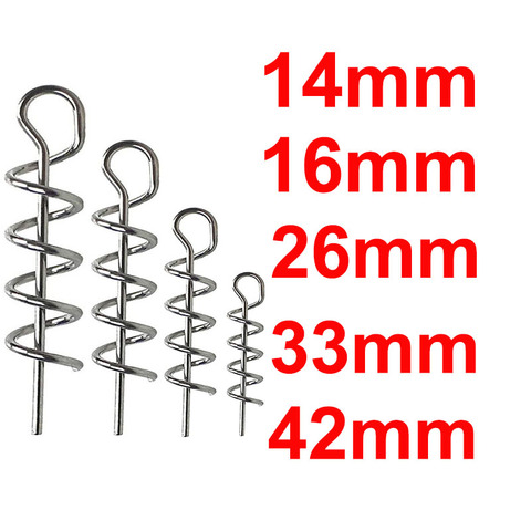 20 or 40 or 100 pcs Fishing pins Spring Twist Lock Fishing Screw