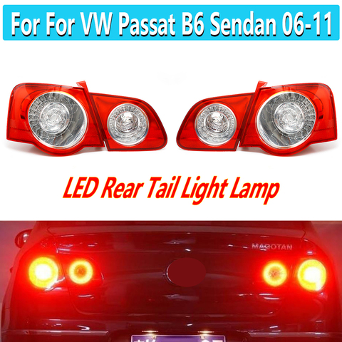 Car LED Rear Tail Light Lamp DRL Car-Styling Outer inner left right side For VW Passat B6 Sendan 2006 2007 2008 2009 2010 2011 ► Photo 1/6