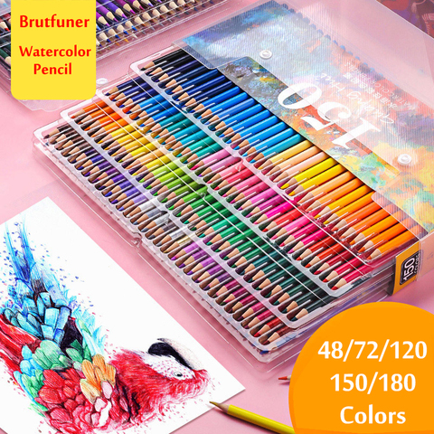 36/48/72 Watercolor Pencils Professional Colored Pencils 72 Watercolor  Pencils Lead Water-soluble Colour Pencil Set Art Supplies - Wooden Colored  Pencils - AliExpress