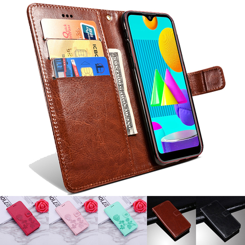 Phone Cover For Samsung Galaxy M01 Flip Case Silicon Wallet For Samsung M02 M11 M12 M21 M31 M51 M62 Funda Leather Shell Protect ► Photo 1/6