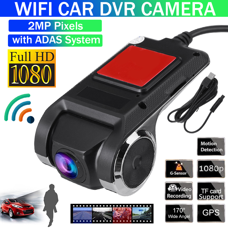 1080P HD Hidden Car Camera DVR Dash Cam Video Recorder GPS G-sensor ADAS