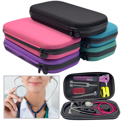 EastVita Portable Stethoscope Storage Box Carry Travel Case Bag Hard Drive Pen Medical Organizer r30 ► Photo 1/6