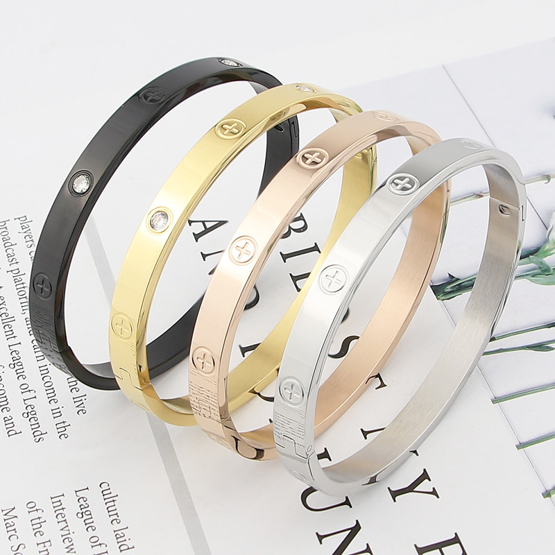 Cross Crystal Man Bracelet Woman Bangle Wholesale Price