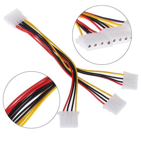 4 Pin IDE 1-to-3 Molex IDE Female Power Supply Splitter Exentsion Adapter Cable ► Photo 1/6