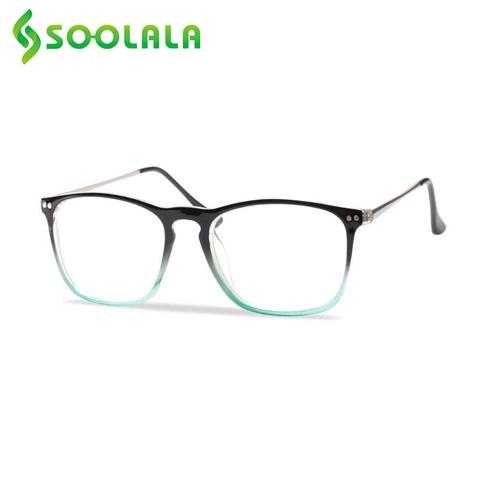 SOOLALA Oversized Womens Mens Full Rimmed Anti Blue Light Reading Glasses Clear Lens Eyeglass Presbyopic Sun Reading Glasses ► Photo 1/6